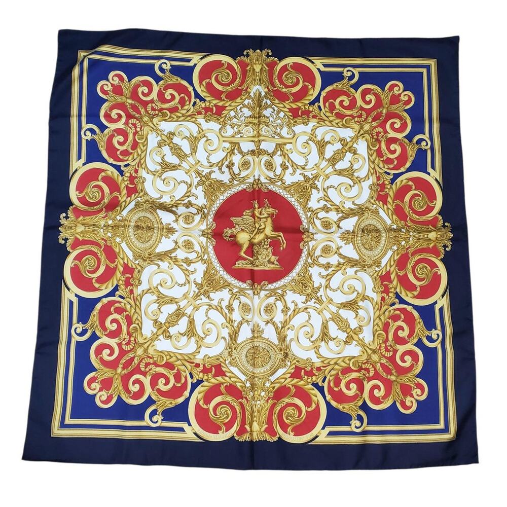 Sold - Vintage Hermès Les Tuileries Silk Scarf 90 - Picture 2 of 9